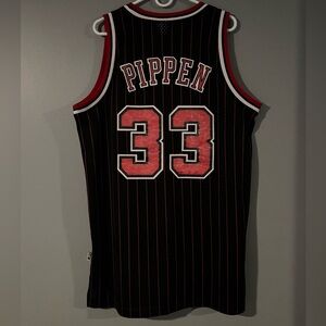 Scottie Pippen Throwback Vintage Chicago Bulls NBA Jersey Men’s Large +2 Length